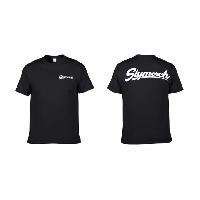 V4 Signature Black Tee / White Logo