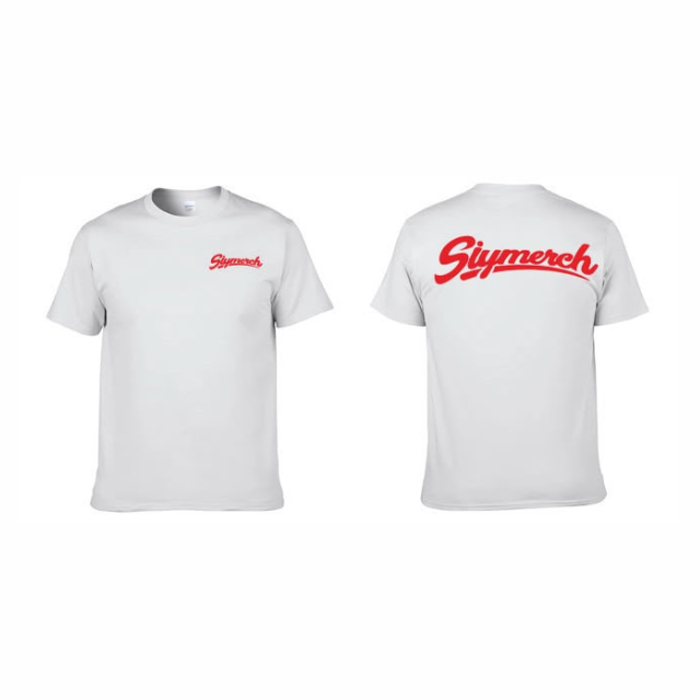 V4 Signature White Tee / Red Logo
